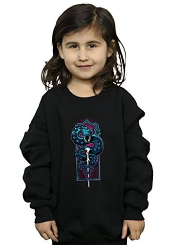 Image of Harry Potter Girls Neon Nagini Sweatshirt Black 5-6 Years