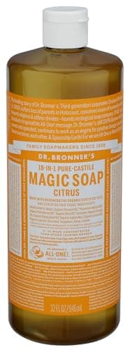 Image of DR BRONNERS Organic Citrus Orange Pure-Castile Liquid Soap 946ml (PACK OF 1)