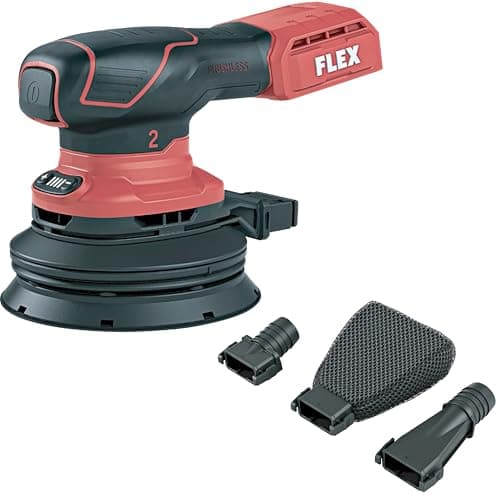 Image of FLEX - Brushless 18V Cordless Random Orbit Sander ORE 2-125 125mm 18V, Pas Size 125mm, Body Only - 532081 - One Handed Random Orbital Sander, External Dust Extraction and More - Work Tools