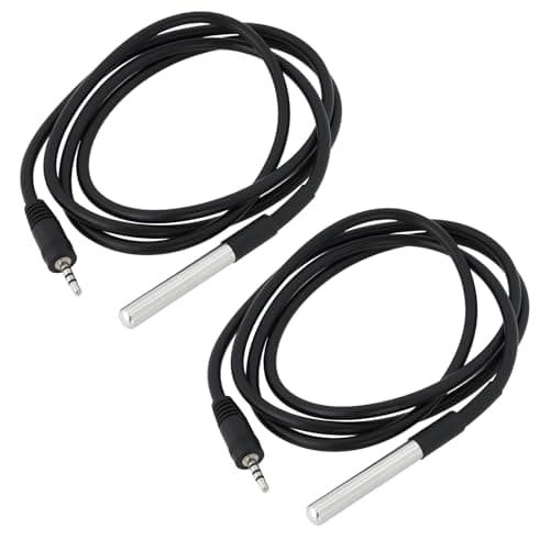 Image of ECSiNG 2pcs DS18-B20 Temperature Sensor -10°C to 85°C with 2.5mm Connecter 1m Compatible with Sonoff TH10/16