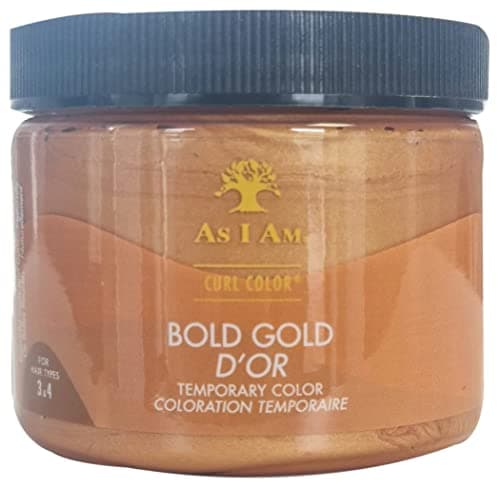 Image of As I Am Curl Color Bold Gold- Temporary Colour & Curling Gel 6oz