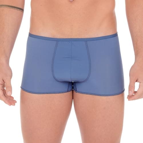 Image of HOM Men's Plumes Trunk Swimming Trunks, Blue jeans, L