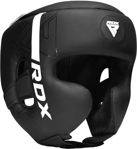 Image of RDX Headguard for Boxing, MMA Training, Adjustable Padded KARA Head Guard for Cheeks Forehead and Ear Protection, Adult & Kids Headgear Muay Thai Kickboxing Sparring Martial Arts Taekwondo Helmet