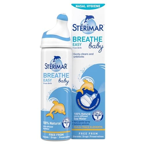 Image of Sterimar Breathe Easy Baby, Nasal Spray, Gentle Nasal Hygiene, Cleanses Impurities,100% Natural Sea Water, Free from Steroids Drug & Preservative, From Birth, 50 ml