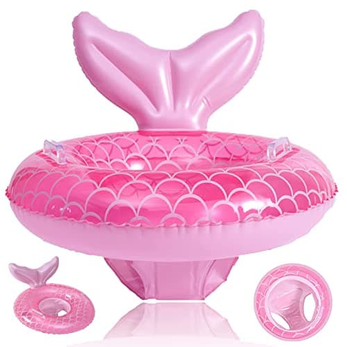 Image of Baby Swimming Float, Inflatable Baby Float Baby Pool Float, Baby Swimming Ring with Inflatable Baby Seat and Handle for Babies 0-6 Months, Baby Float 6-12 Months, Swimming Floats for Children