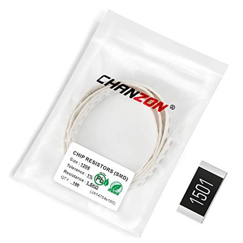 Image of Chanzon 100pcs 1206 SMD Resistor 1.5K Ω ohm 1k5 1/4W 0.25W ±1% Tolerance Thick Film 1.5KR SMT Chip Resistors Rohs Certificated