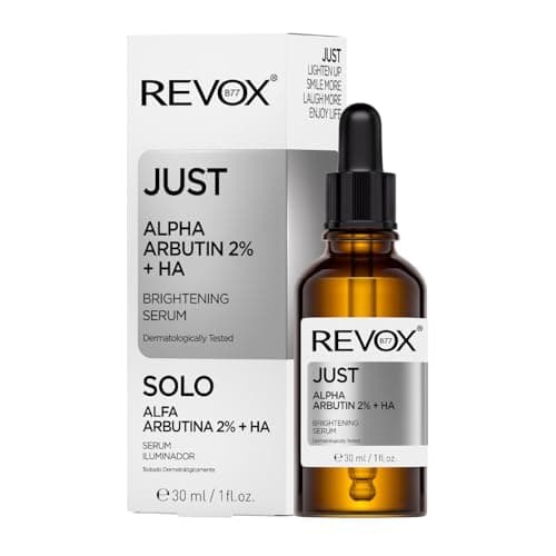 Image of REVOX B77 - Just Alpha Arbutin 2% + HA, 30 ml, Alpha Arbutin and Hyaluronic Acid, Facial Brightening Serum, Reduces Dark Spots, Hydrates and Improves Skin Elasticity, Evens Out Skin Tone