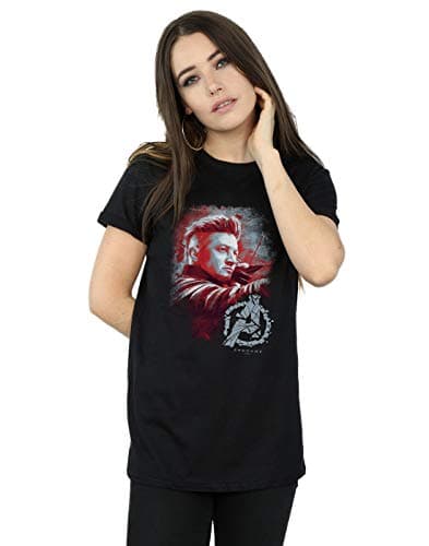Image of Marvel Women's Avengers Endgame Hawkeye Brushed Boyfriend Fit T-Shirt Black XXX-Large