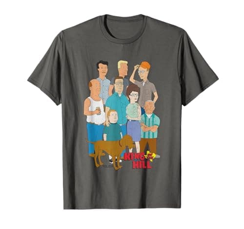 Image of King Of The Hill Iconic Characters Group Shot Retro Poster T-Shirt