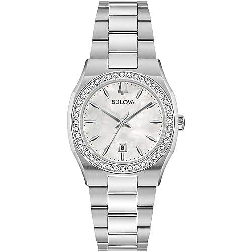 Image of Bulova Surveyor Diamonds Women's Watch 96R245 Steel with Diamonds