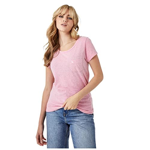 Image of Jack Wills Womens Fullford Pocket T-Shirt Pink 3XS