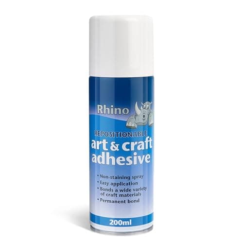 Image of Spray Adhesive Heavy Duty Multipurpose Glue Spray Repositionable - Ideal for Art & Craft School Projects, Display Boards - 200ml