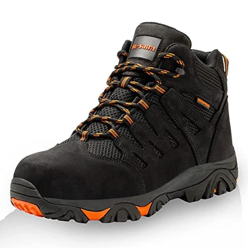 Image of SL-Saint Waterproof Composite Toe Work Boots For Men, Insulated Hiking Industrial&Construction Lightweight safety shoes 6‘’ (adult, men, numeric_8, numeric, uk_footwear_size_system, medium)