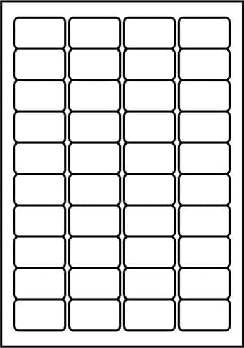 Image of SmithPackaging A4 Self Adhesive Address 4000 Labels, 45.7 mm Length x 25.4 mm Width