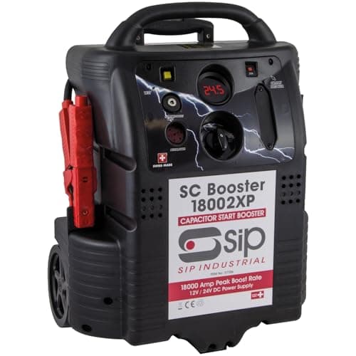 Image of SIP SC 18002XP Capacitor Start Booster, Battery Booster Jump Starter Power Pack 12V/24V 18000A/9000A