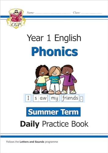 Image of KS1 Phonics Year 1 Daily Practice Book: Summer Term (CGP Year 1 Daily Workbooks)
