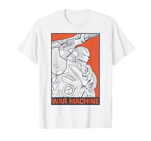 Image of Marvel Avengers: Endgame War Machine Pop Art Poster T-Shirt
