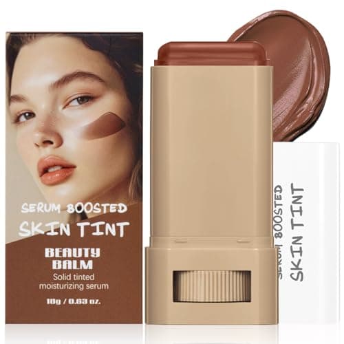 Image of Foundation Stick, Beauty Balm Serum Boosted Skin Tint, Full Coverage Concealer, Portable Moisturizing Contour Stick, Face Foundation for Mature Skin, Natural Finish Makeup, 24H Lasting Hydration, #02