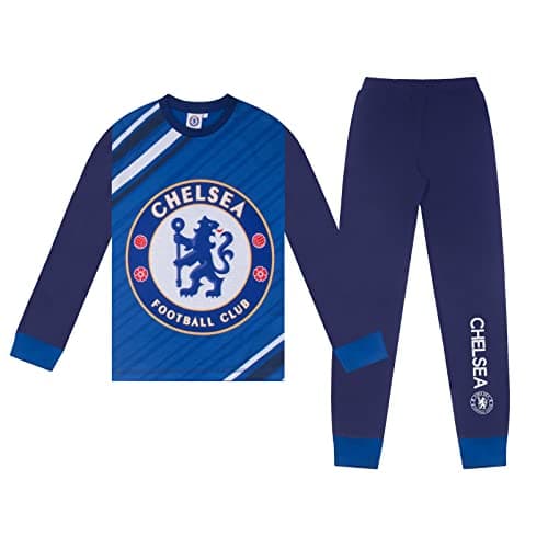 Image of Chelsea Official Gift Boys Sublimation Long Pyjamas Royal 9-10 Years