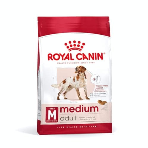 Image of Royal Canin Dog Food - Medium Adult - Dry Kibble for Medium Size Breed Dogs (11-25KG) - Science Diet - Tailored Nutrition - 15kg