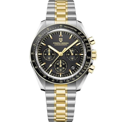 Image of Pagani Design 1701 V6 Moon Wristwatch Men's Quartz Chronograph Watches Japan VK63 Movement Stainless Steel Waterproof Sports Watch