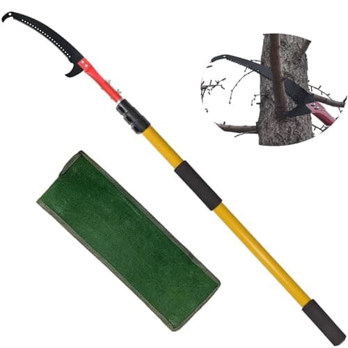 Image of SUNORCHID Telescopic Tree Pruner - 12 Foot Pole Saw, Extendable Long Reach Tree Pruning Saw for Trimming Branches and Leaves