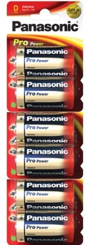Image of Panasonic Pro Power Gold LR20PPG Alkaline D Batteries 6/pk (LR20, MN1300, AM1, R20)