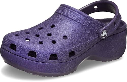 Image of Crocs Women's Classic Platform Glitter Clog