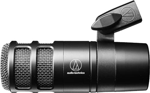 Image of Audio-Technica 2040 Hypercardioid Dynamic Podcast Microphone Black