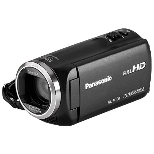 Image of Panasonic HC-V180EG-K Full HD Camcorder - 1/5-8 Inch Sensor / 50 x Optical Zoom / 28 mm Wide-Angle Lens/Optical 5-Axis Hybrid OIS+ Image Stabiliser/Black