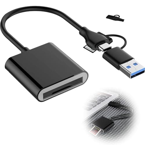 Image of USB 3.2 Gen 2 CFexpress Type B Card Reader 10Gbps USB-C/USB-A 2 in 1 TypeB CFexpress Adapter Camera External Memory Card Reader For Windows/Mac/Linux/Android for iPhone 17/16 Tablets Laptops