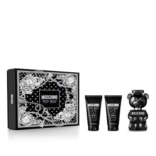 Image of Moschino Toy Boy by Moschino for Men - 3 Pc Gift Set 1.7oz EDP Spray, Bath and Shower Gel, After Shave Balm