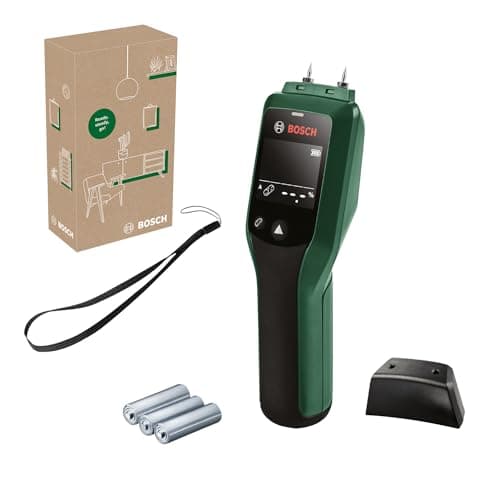 Image of Bosch Moisture Meter UniversalHumid (Precise Results Thanks to Wood Group Selection and LED Traffic Light for Easy Interpretation, in E-Commerce Cardboard Box)