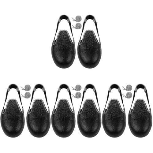 Image of Ciieeo 4 Pairs of Steel Toe Cap Safety Overshoe with Adjustable Strap Non-Slip Sole for Men and Women Construction Sites Workshops Size EUR 36-46