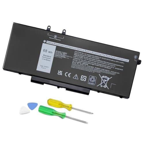 Image of 3HWPP 68Wh Laptop Battery Compatible With Dell Latitude 5410 5510 5401 5411 5501 5511 Precision 3541 3551 Inspiron 7706 2-in-1,17 7500/7506 2-in-1 10X1J N2NLL 1VY7F 12.5V