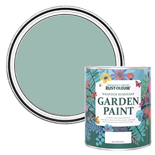 Image of Rust-Oleum Blue Mould Resistant Garden Paint in Matt Finish - Coastal Blue 750ml