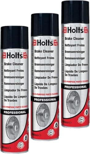 Image of Parts Panel Holts Brake Cleaner Spray 3 Pack – 600ml Each – Powerful Car Parts Degreaser & Maintenance Cleaning Solution
