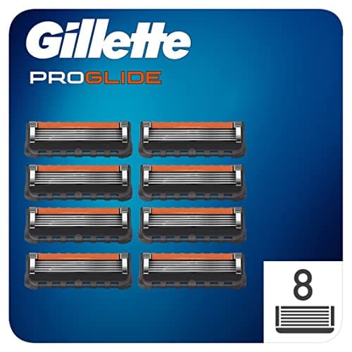 Image of Gillette ProGlide Razor Blades Men, Pack of 8 Razor Blade Refills with Precision Trimmer, 5 Anti-Friction Blades (Packaging May vary)