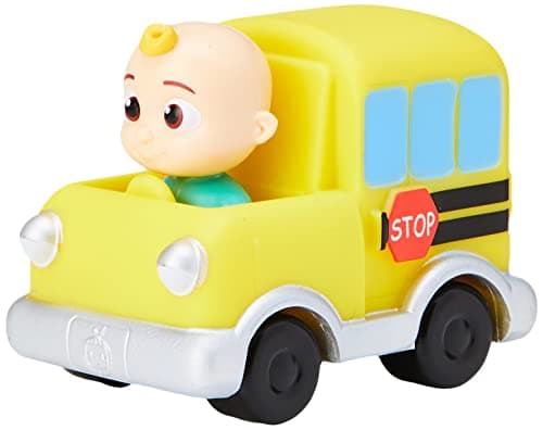Image of CoComelon JJ Melon Mini Vehicle - Features Built-In JJ in School Bus Toy Car - Toys for Kids, Toddlers, and Preschoolers