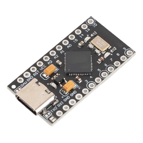 Image of Plyisty ATMEGA32U4 Pro Type C Development Board, High Performance Microcontroller with 32KB Flash 2.5KB SRAM 1KB EEPROM, 5V 16MHz Type C USB Interface, for Compatible DIY Projects