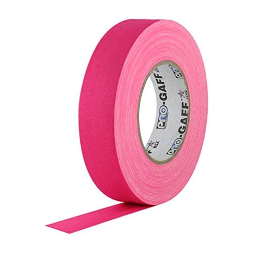 Image of Pro-Gaff RS127PK24X25 24 mm x 25 yd Fluorescent Matt Cloth Tape