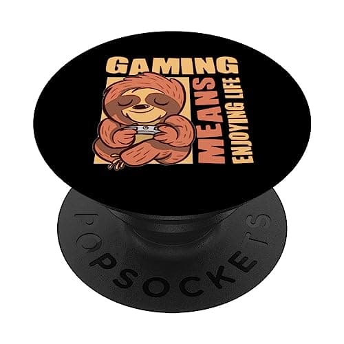Image of Pc gamer tee for men enjoying life gaming equipment for boys PopSockets Swappable PopGrip