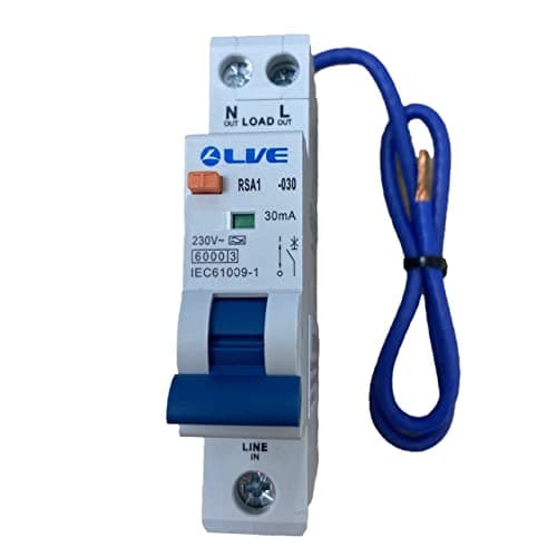 Image of Live Electrical Type A Single Module 20 Amp B Curve 30mA RCBO