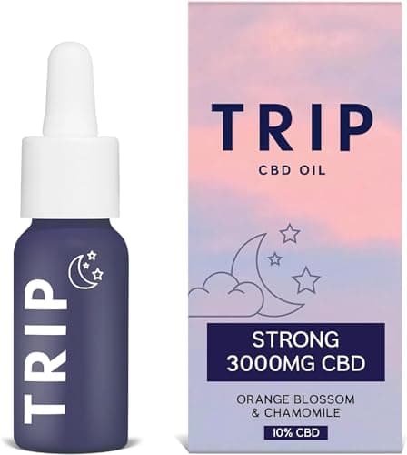 Image of TRIP CBD Oil 3000mg (High Strength), Dream Drops, Vegan, 100% Natural, Flavoured CBD Oil Blended with MCT Coconut Oil - 30ML