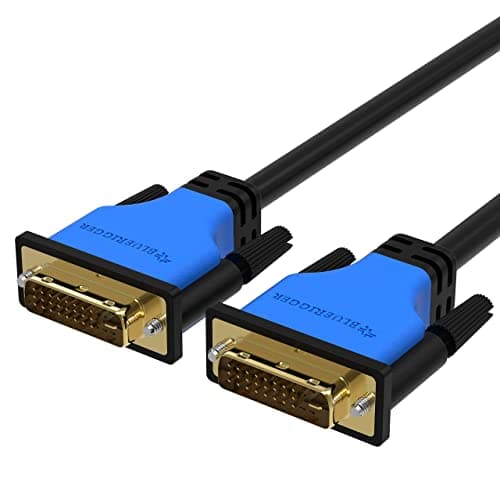 Image of BlueRigger DVI to DVI Cable (1M / 3FT) – Monitor Cable, Dual Link, 24+1 DVI-D Male to Male, Digital Video Cable - for Gaming, LCD Monitor, Laptop, Projector