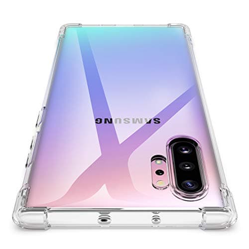 Image of Losvick Case for Samsung Galaxy Note 10 Plus, Transparent Ultra Thin Soft TPU Silicone Case, Shockproof Bumper Protection Four Corners Reinforced Cover for Samsung Galaxy Note10+, Transparent