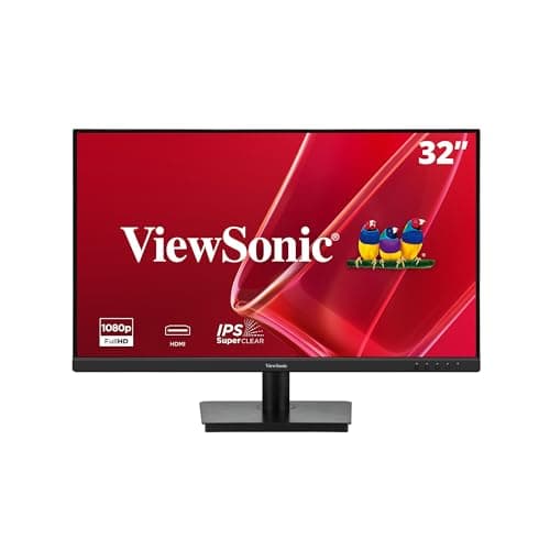 Image of ViewSonic VA3209M 32 inch Monitor Full HD (1920p x 1080p), IPS Panel, 75Hz, 4ms GTG, Frameless Design, Dual Speakers, HDMI, VGA, 2 Years Warranty