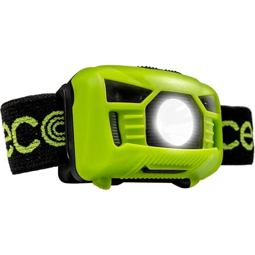 Image of Luceco LED Inspection Head Torch with USB and PIR Motion Sensor, 5 Light Modes, Adjustable, Rechargeable, Inspection Lights, High-Vis, IK04, 3W, 150lm, 6500K, LILH15P65