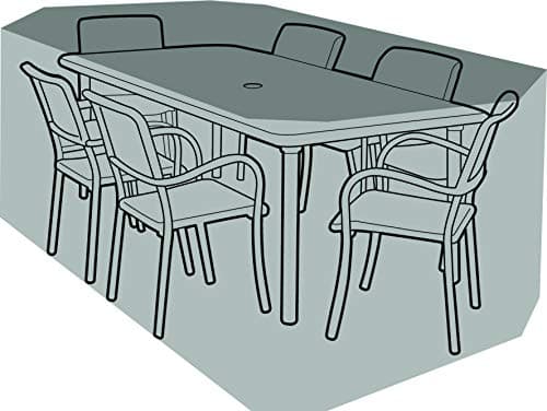 Image of Garland 6 Seater Rectangular Furniture Set Cover - Silver Grade (W1412)