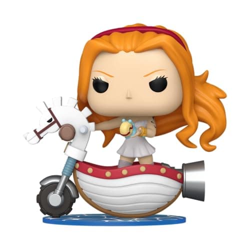 Image of Funko Pop! Rides: One Piece - Rides Nami with White Hobby Horse (2025 Wondrous Convention Limited Edition) #128